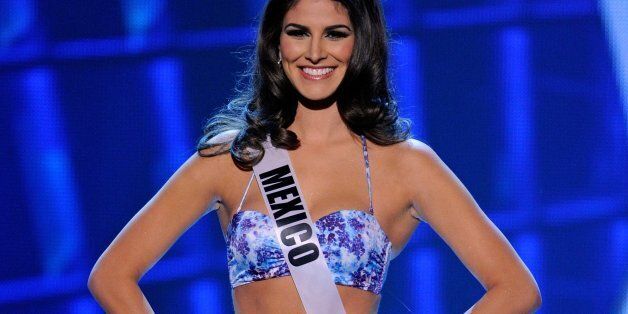 LAS VEGAS, NV - DECEMBER 19: Miss Mexico 2012, Karina Gonzalez, smiles after being named one of the top 10 finalists during the 2012 Miss Universe Pageant at PH Live at Planet Hollywood Resort & Casino on December 19, 2012 in Las Vegas, Nevada. (Photo by David Becker/Getty Images)