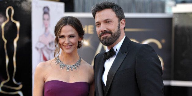Actors Jennifer Garner, left, and Ben Affleck arrive at the Oscars at the Dolby Theatre on Sunday Feb. 24, 2013, in Los Angeles. (Photo by John Shearer/Invision/AP)
