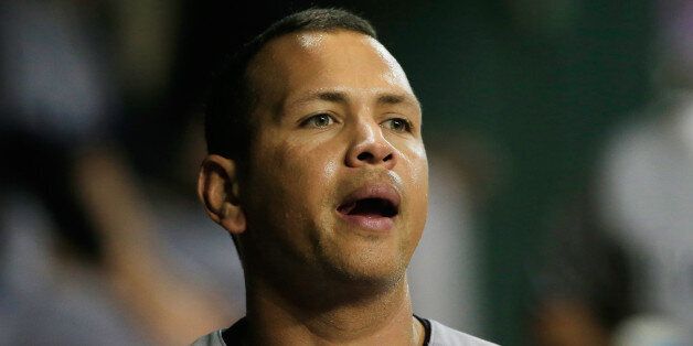 HOUSTON, TX - JUNE 25: Alex Rodriguez #13 of the New York Yankees waits in the dugout prior to the start of their game against the Houston Astros at Minute Maid Park on June 25, 2015 in Houston, Texas. (Photo by Scott Halleran/Getty Images)