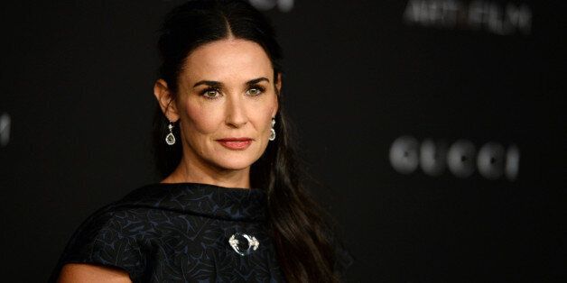 Demi Moore arrives at the LACMA Art + Film Gala at LACMA on Saturday, Nov. 1, 2014, in Los Angeles. (Photo by Jordan Strauss/Invision/AP)