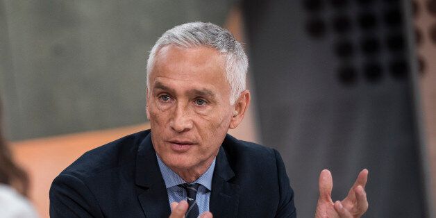 MIAMI, FL - NOVEMBER 14: Univision news anchor Jorge Ramos at the Univision studios in Miami, Florida on November 14th, 2014. Ramos taping his Sunday show on the studio floor. (Photograph by Charles Ommanney/Reportage by Getty Images)