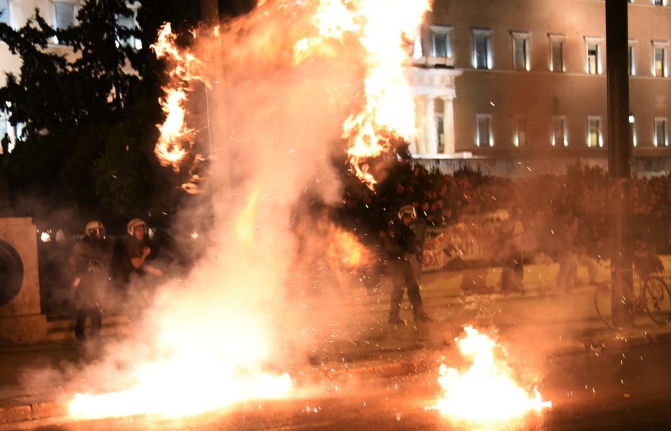 Protestas e incidentes en Grecia