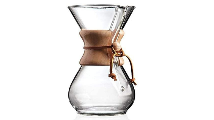 Get the Chemex Pour-Over Glass Coffeemaker for $44.63.