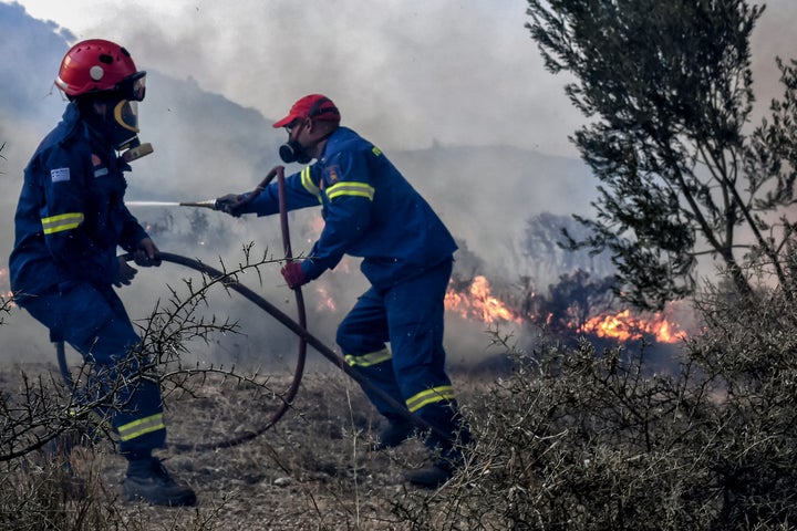 Πυρκαγιά στην Αρχαία Κόρινθο