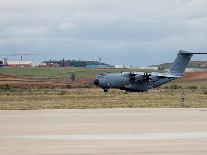 Imagen de archivo de un avión militar en Afganistán.