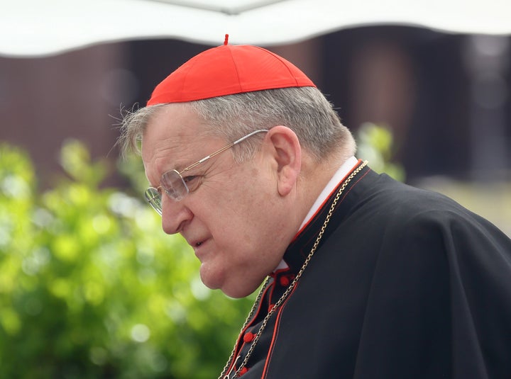 Cardinal Raymond Leo Burke, a former archbishop of St. Louis, has been hospitalized with COVID-19 and placed on a ventil