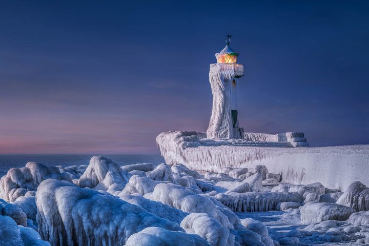 Landscape category: A picturesque frosty scene on the German island of Rügen