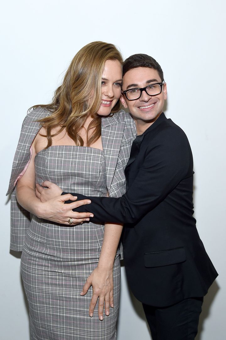 Alicia Silverstone and Christian Siriano attend the Christian Siriano Fall/Winter 2020 at New York Fashion Week in February.