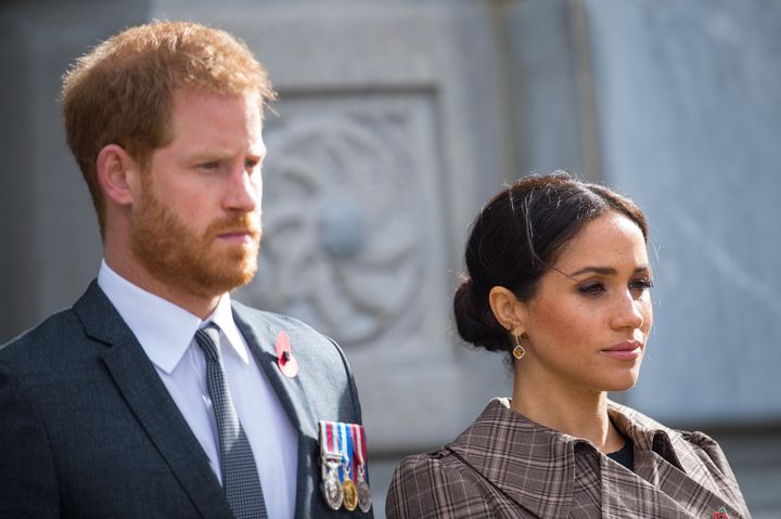 The Duke and Duchess of Sussex in 2018 in Wellington, New Zealand. The couple are encouraging people to take action to combat the current state of the world.