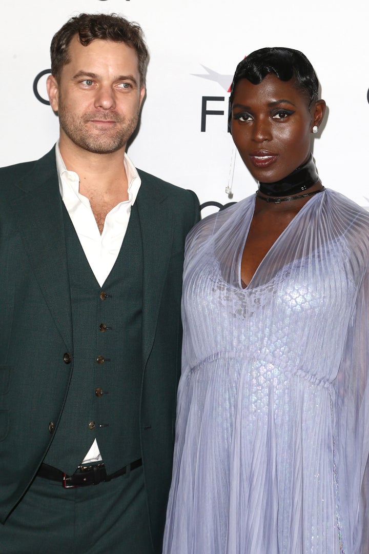 Joshua Jackson and Jodie Turner-Smith attend the premiere of "Queen & Slim" in 2019.