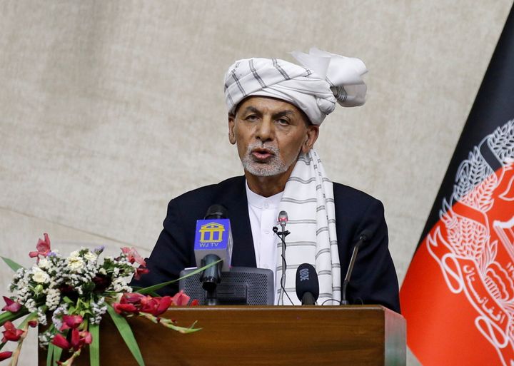 O πρόεδρος του Αφγανιστάν, Ασράφ Γάνι σε ομιλία του στο κοινοβούλιο της χώρας του