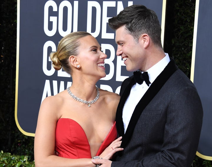 Scarlett Johansson and Colin Jost