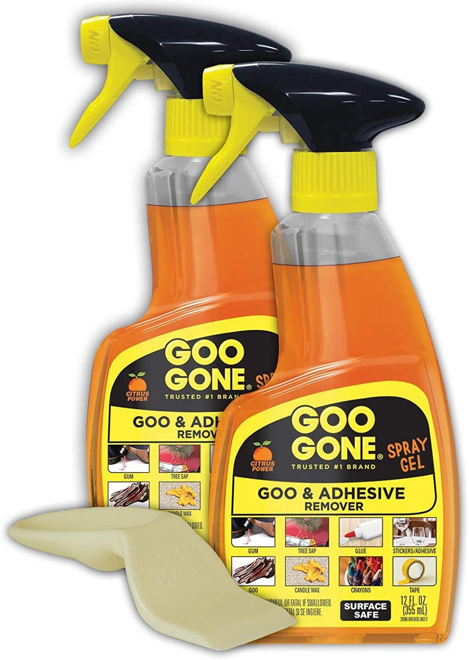 Goo Gone Citrus Adhesive Remover: Bottle, 16 oz Container size, Ready to Use, Liquid, 4 Pk