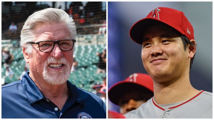 （左から）ジャック・モリス氏と大谷翔平選手