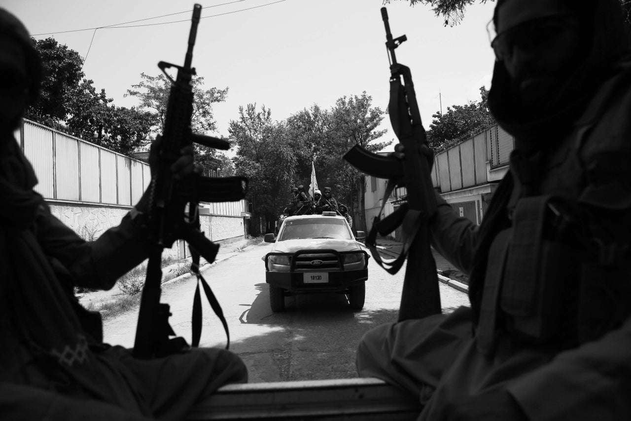 Taliban fighters on patrol in Kabul, Afghanistan, on Thursday.