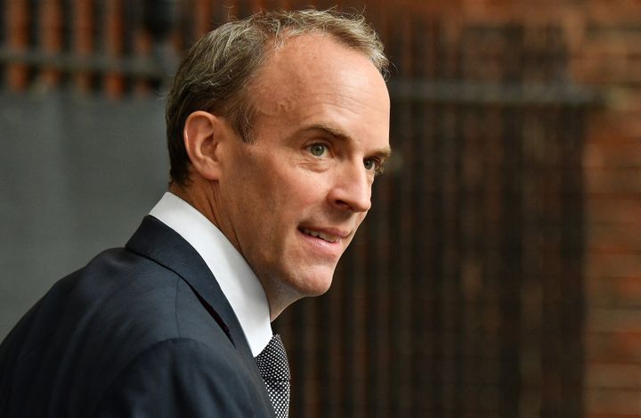 Britain's Foreign Secretary Dominic Raab is facing growing calls to resign