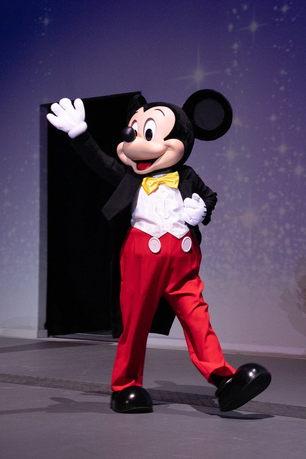 Mickey Mouse at the reopening of Disneyland Paris in June