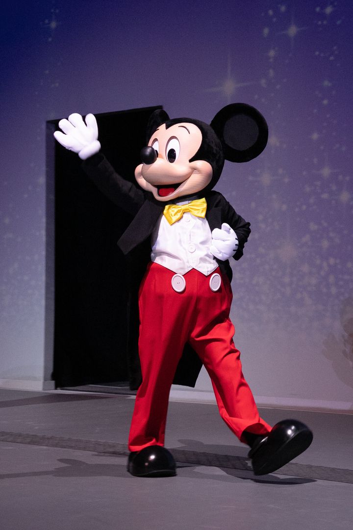 Mickey Mouse at the reopening of Disneyland Paris in June 2021