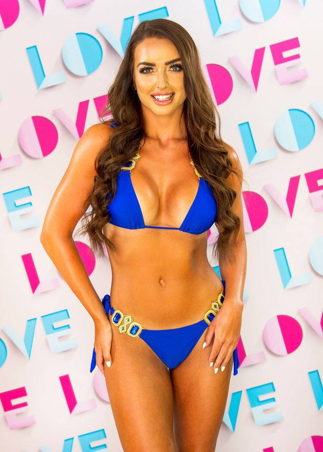 Amy in her Love Island press