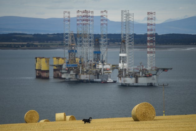 Oil rigs in