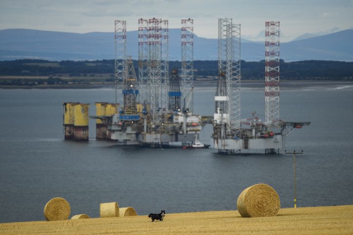 Oil rigs in Scotland