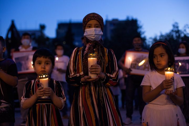 Διαμαρτυρία Αφγανών παιδιών και προσφύγων που ζουν στην Ελλάδα για επιθέσει σε σχολεία της Καπούλ (13 Μαϊου 2021) May 13, 2021 (Photo by Konstantinos Zilos/NurPhoto via Getty Images)