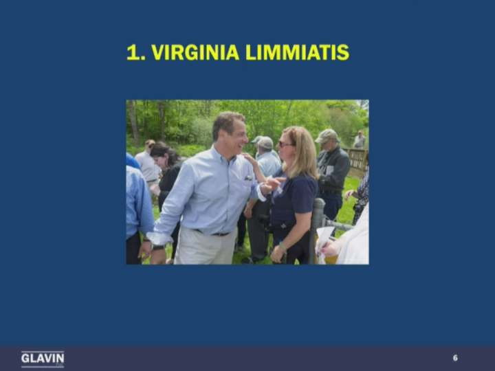 A slide from attorney Rita Glavin's Aug. 20 news conference.