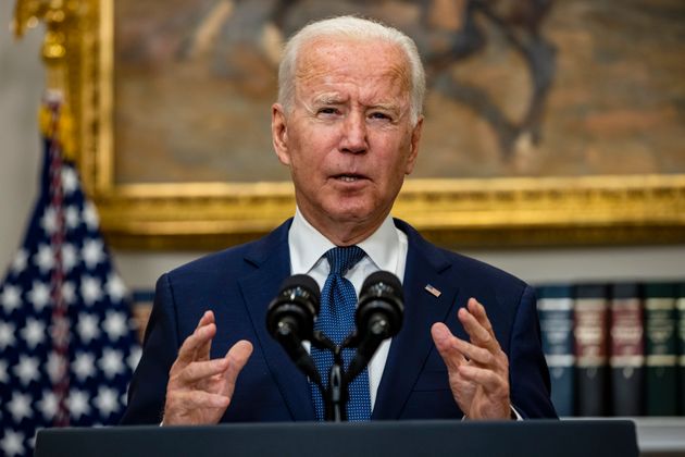 Joe Biden, ici s'exprimant depuis la Maison Blanche à Washington, le 22 août 2021.