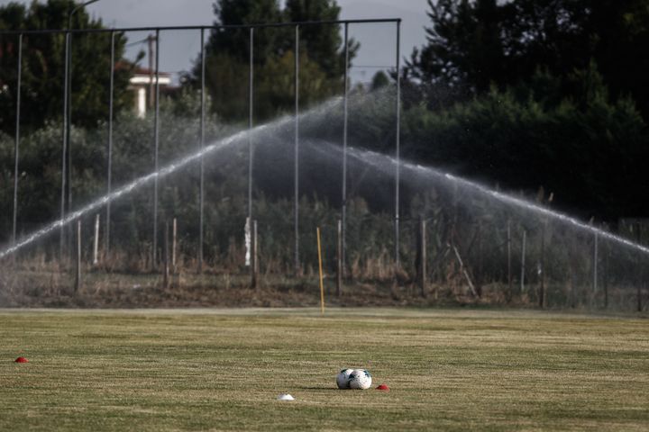 Πρώτη προπόνηση του ΑΟ Τρίκαλα την Δευτέρα 2 Αυγούστου 2021. (EUROKINISSI/ΘΑΝΑΣΗΣ ΚΑΛΛΙΑΡΑΣ)