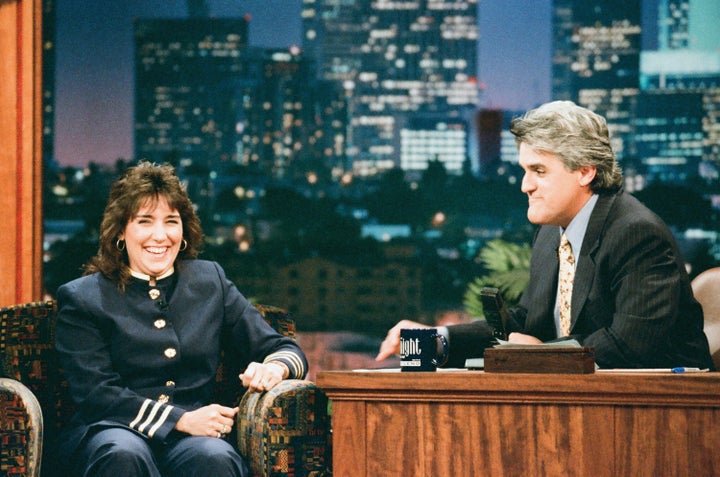 Christy Salters Martin appears on "The Tonight Show with Jay Leno" in 1996.