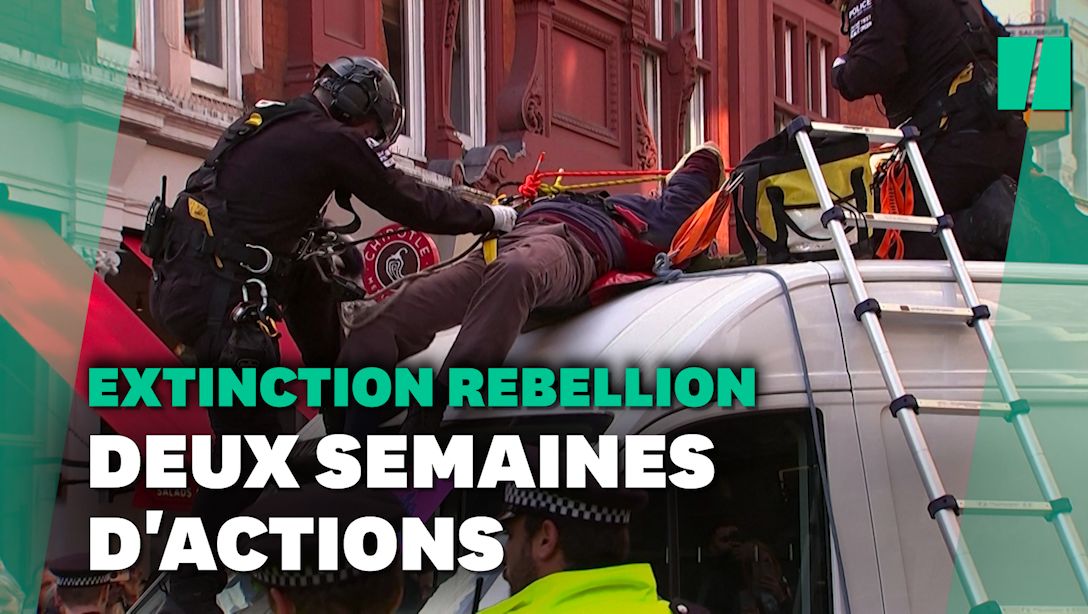 À Londres, nouvelle campagne d'Extinction Rebellion pour appeler à l'action contre l'urgence climatique