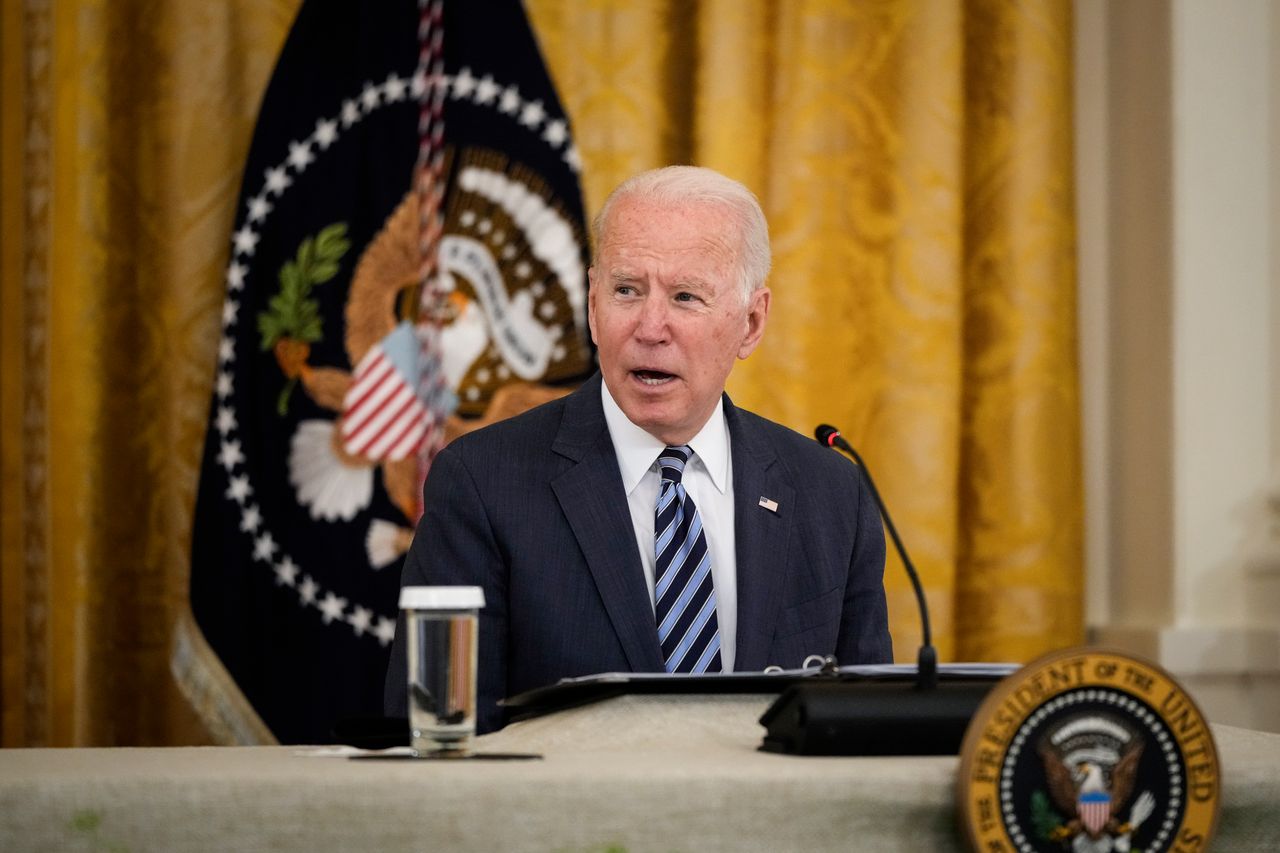 US President Joe Biden speaks during a meeting about cybersecurity in the East Room of the White House on August 25, 2021 in Washington, DC. Members of the Biden cabinet, national security team and leaders from the private sector attended the meeting about improving the nation's cybersecurity.