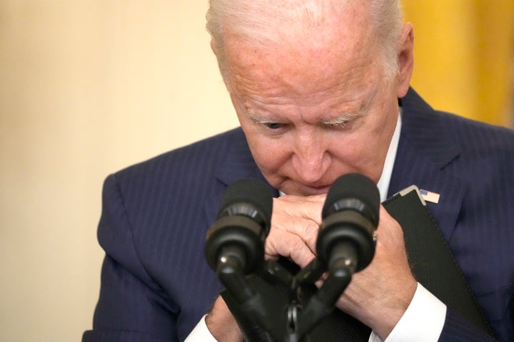 Joe Biden delivers remarks about Afghanistan from the White House.