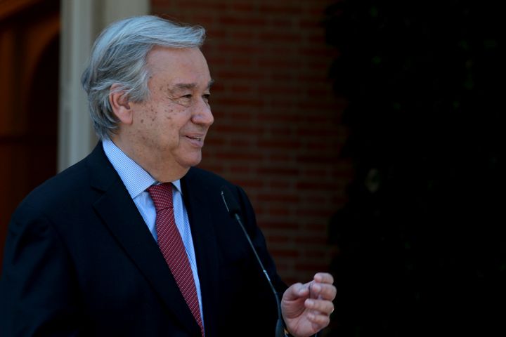 Secretary general of the United Nations, the Portuguese António Guterres