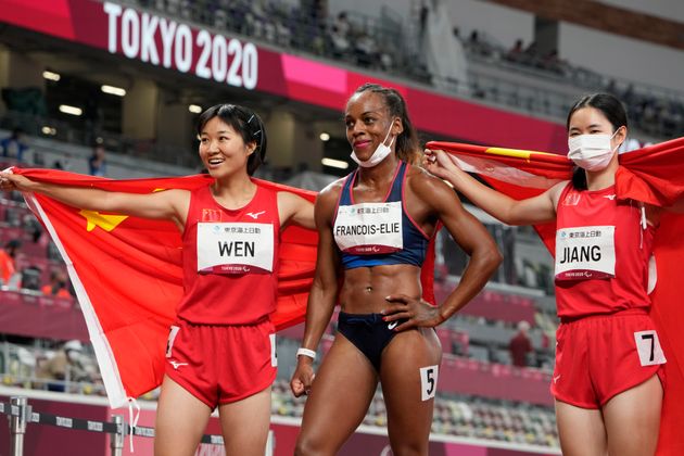 (Mandy Francois-Elis remporte le bronze au 200 m Photo/Eugene Hoshiko)