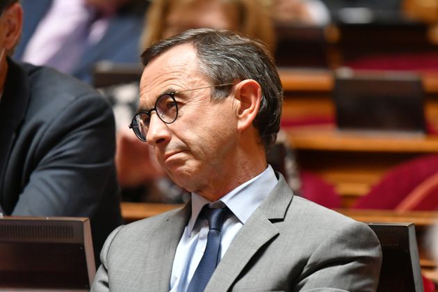 Senator Bruno Retailleau attends at the Session of the Questions to the Government by the Senators on July 08, 2020, in Paris, France.  (Photo by Daniel Pier/NurPhoto via Getty Images)