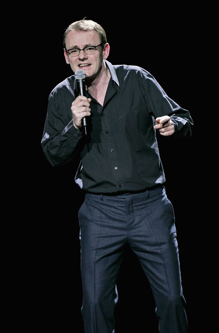 Sean Lock performing stand-up in 2006