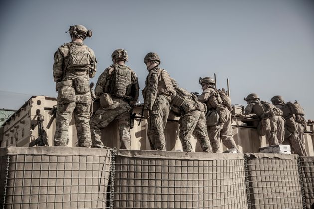 Des soldats américains à l'aéroport de Kaboul, en Afghanistan, le 26 août