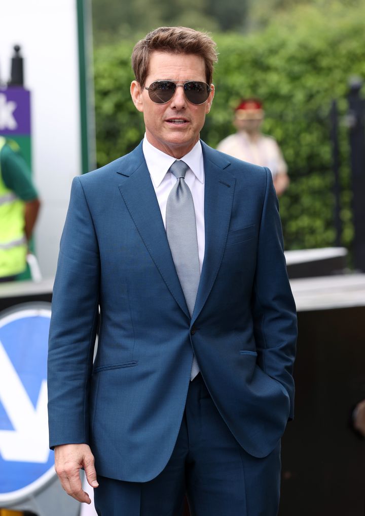 Tom Cruise pictured at Wimbledon last month