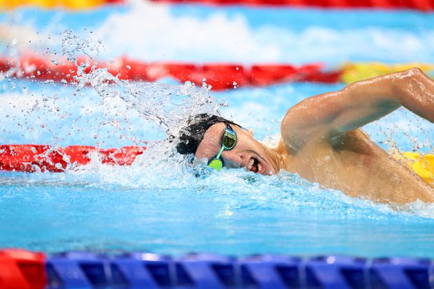 Le Français Alex portal lors de l'épreuve du 400m à Tokyo le 27 août 2021.