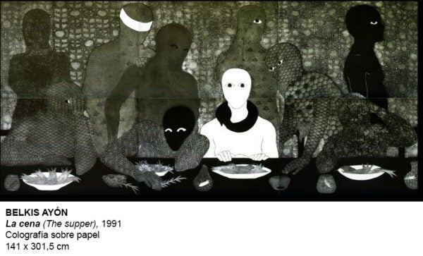 'La cena', de Belkis Ayón.