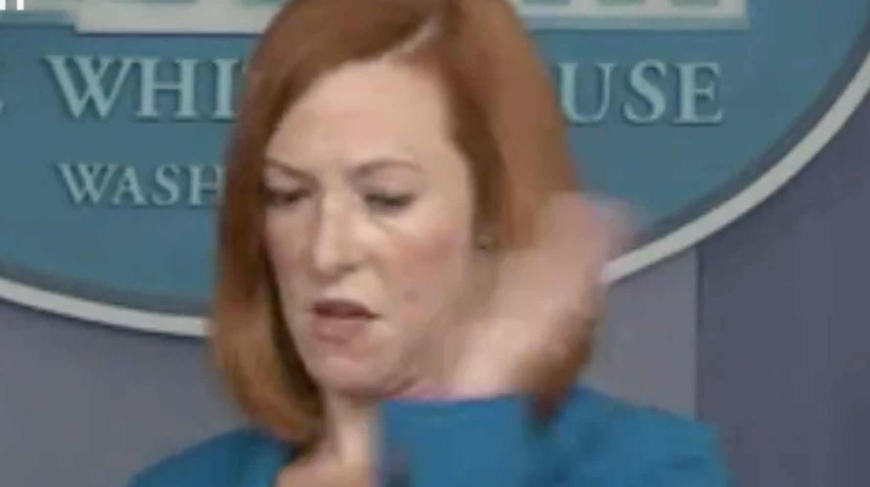 Jen Psaki Gets Attacked By 'Aggressive Bug' During Press Briefing
