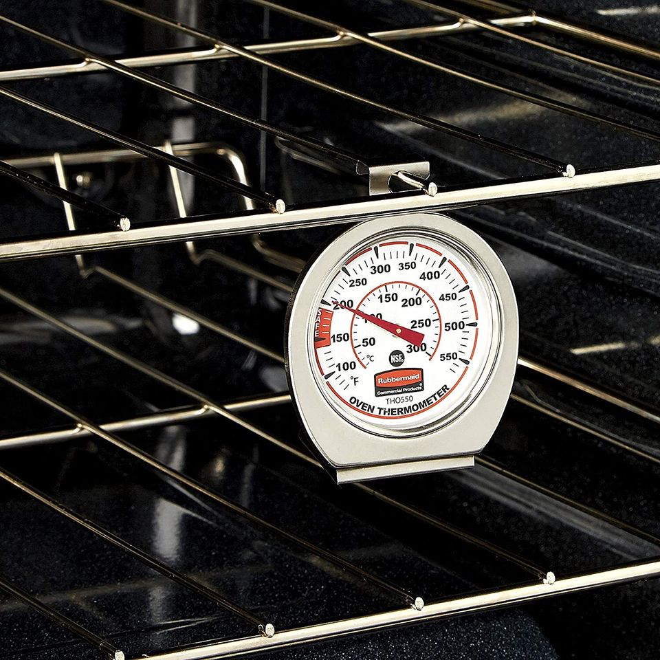 An oven thermometer