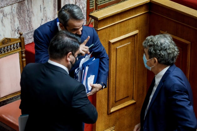 Βουλή Ολομέλεια. Συζήτηση πολιτικών αρχηγών για τη διαχείριση των πυρκαγιών. Τετάρτη 25 Αυγούστου 2021 (EUROKINISSI / ΓΙΩΡΓΟΣ ΚΟΝΤΑΡΙΝΗΣ)