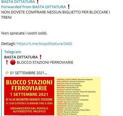 Nelle Chat Telegram Dei No Green Pass La Loro Fine E Vicina Andiamo A Cercarli A Casa L Huffpost