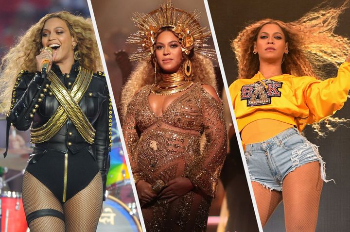 Beyoncé during three of her most iconic performances ever
