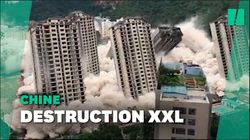 En Chine, les images spectaculaires de 15 immeubles détruits en même