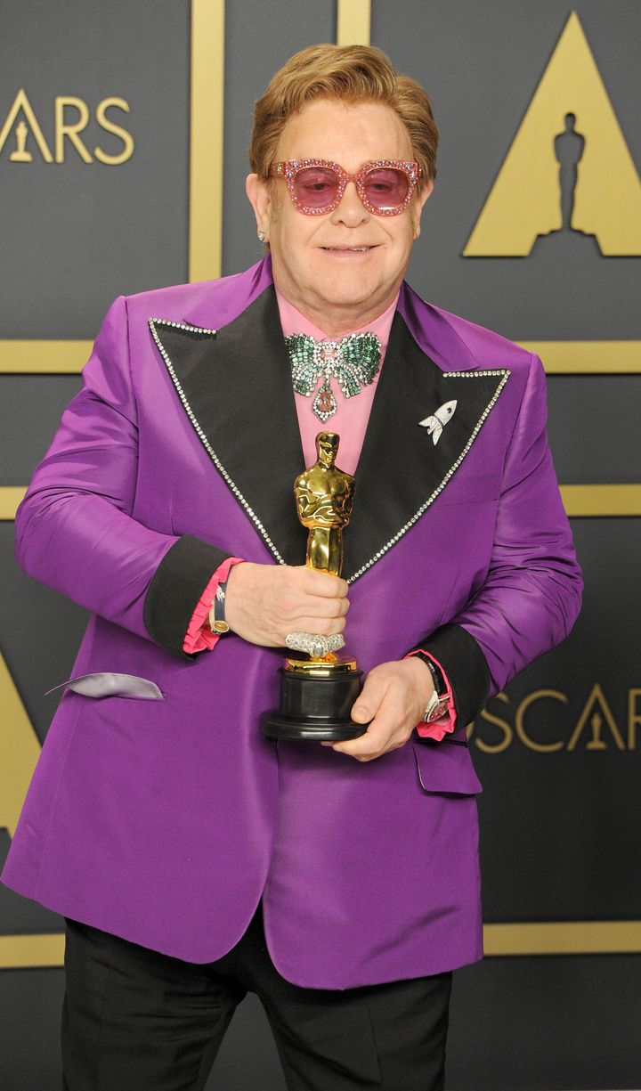 Sir Elton John at the 2019 Oscars