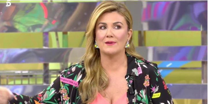 Carlota Corredera en un programa de 'Sálvame'.