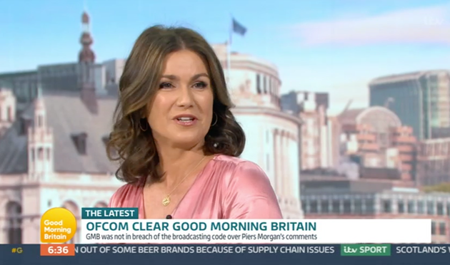 Susanna Reid weighs in during Thursday's edition of